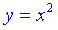 formula y=x²