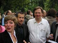 
Марина Фатеева (Беляева), Андрей Суворов, Андрей Бураков.
